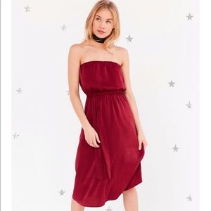 Urban Outfitters Midi Wedding Evening Party Strapless Dress XS & M